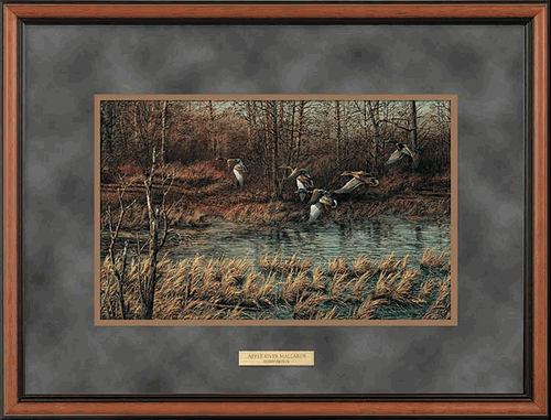 Apple River Mallard Deluxe Walnut Framed